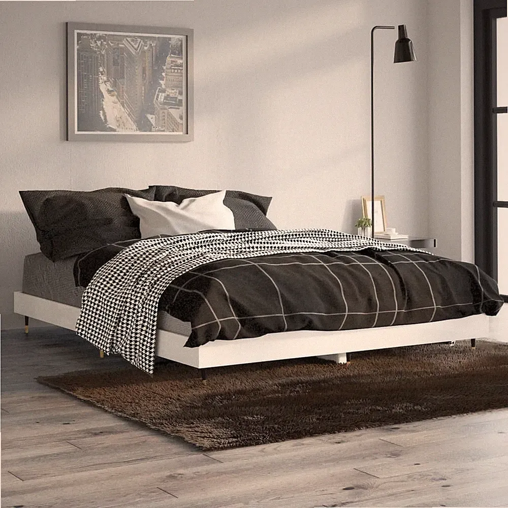 Bettgestell Bettrahmen Bett Schlafzimmerbett Lattenrost Holzwerkstoff vidaXL