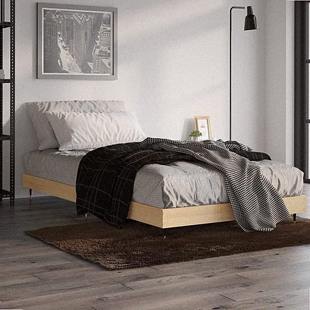 Bettgestell Bettrahmen Bett Schlafzimmerbett Lattenrost Holzwerkstoff vidaXL