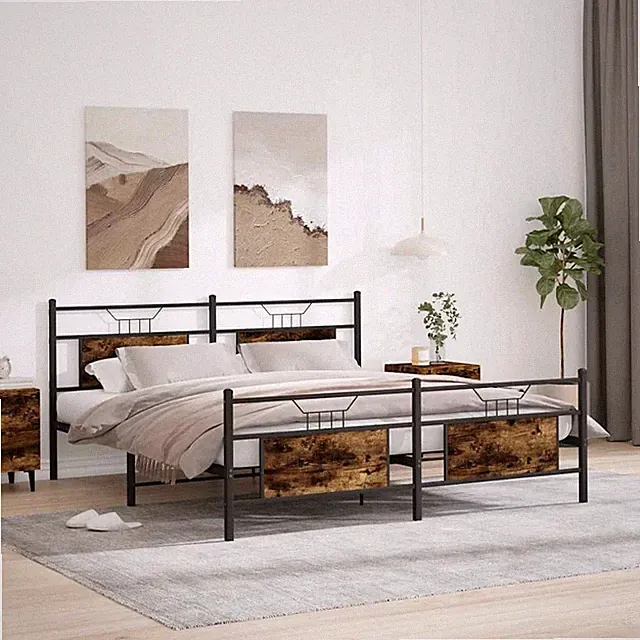 Bettgestell Singlebett Gästebett Bettrahmen Bett ohne Matratze Holzwerkstoff