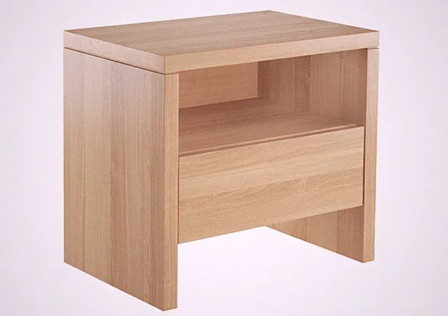 Bettkommode Buche geölt Schubladenkommode Nachttisch Bettkonsole Bettablage Holz