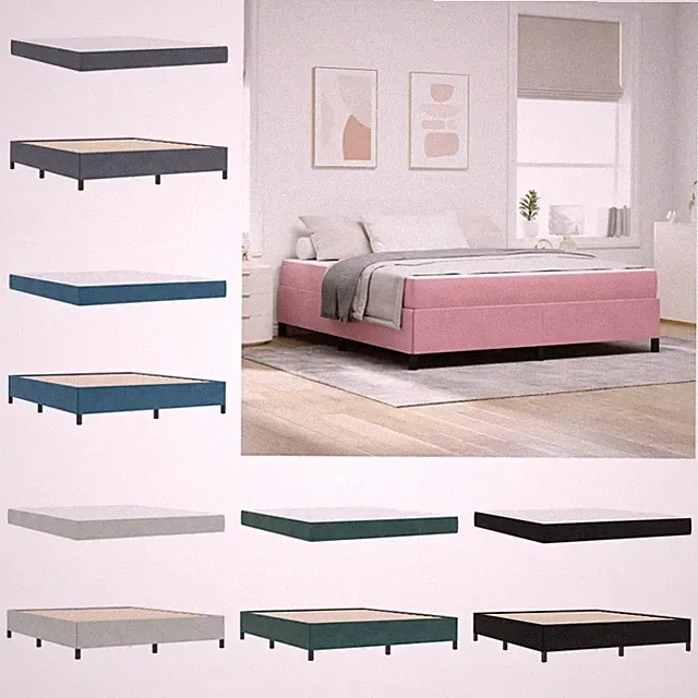 Bettrahmen mit Matratze Bettgestell Schlafzimmerbett Einzelbett Doppelbett
