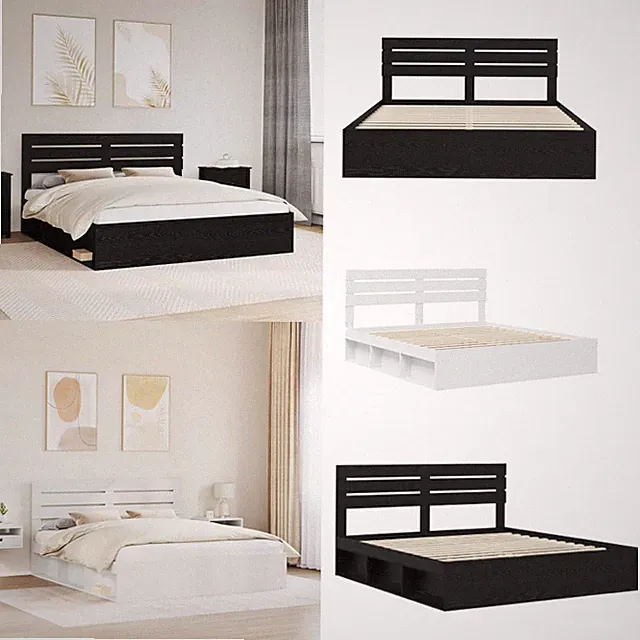 Bettrahmen Singlebett Gästebett Einzelbett Doppelbett Bett Massives Kiefernholz