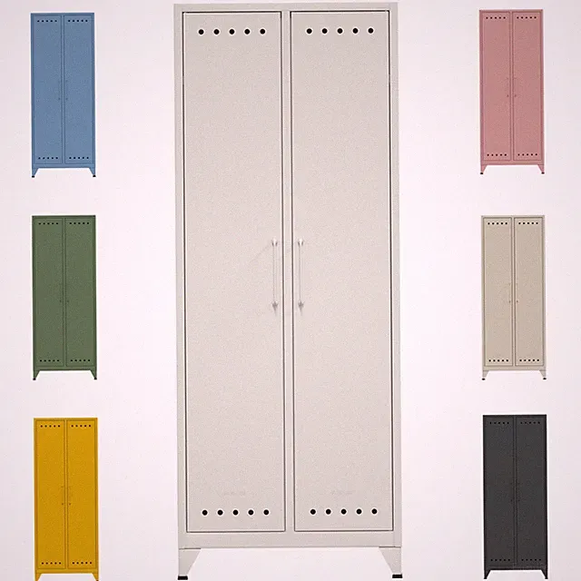 Bisley Fern Maxi Kleiderschrank Metall Metallschrank Retro Design