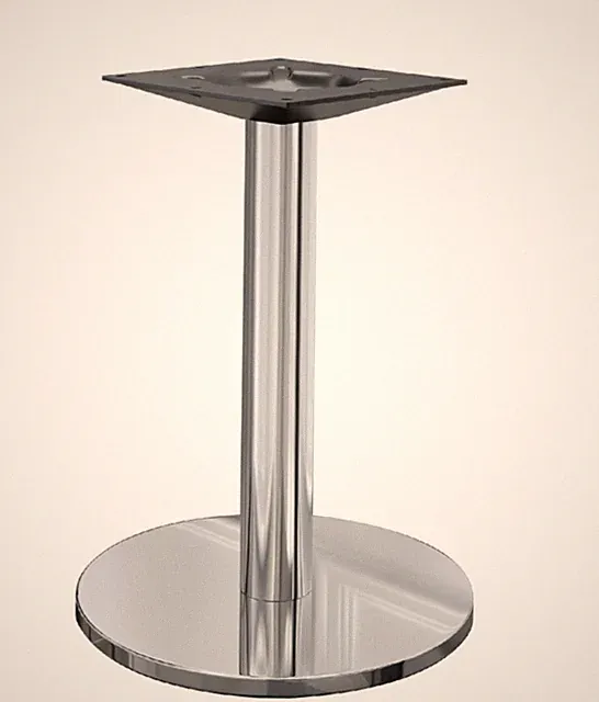 Bistro Tischgestell Edelstahl Silber Fuß Ø45cm 72 cm höhe Bistrotisch Tisch