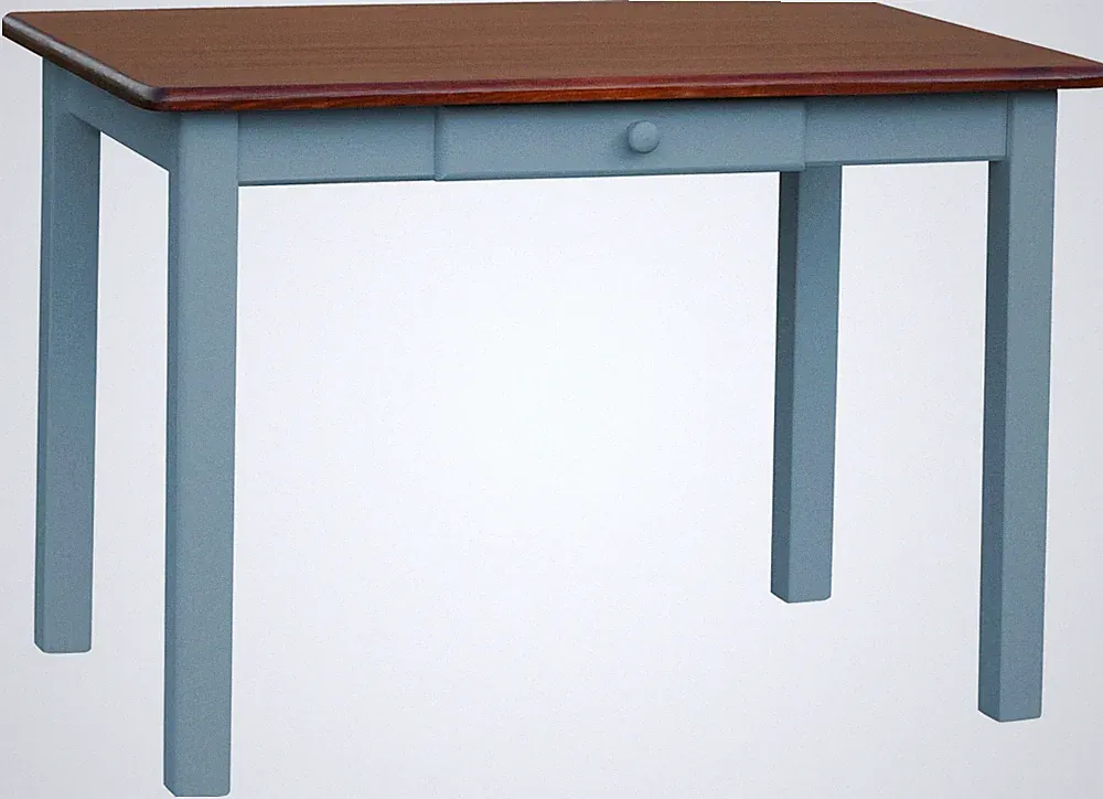 Blau Esstisch MIT SCHUBLADE Küchentisch Tisch MASSIV KIEFER HOLZ NEU HERSTELLER