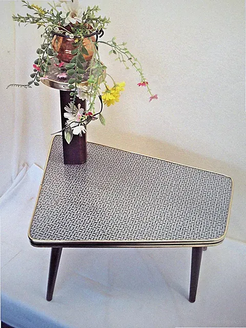 Blumenhocker 50er 60er Jahre Vintage Blumentischchen Nierentisch Ära Mid Century
