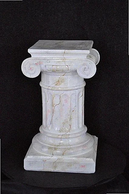 Blumenständer Griechischer Stil Dekosäule 60cm Barock Handbemalt Außenbereich