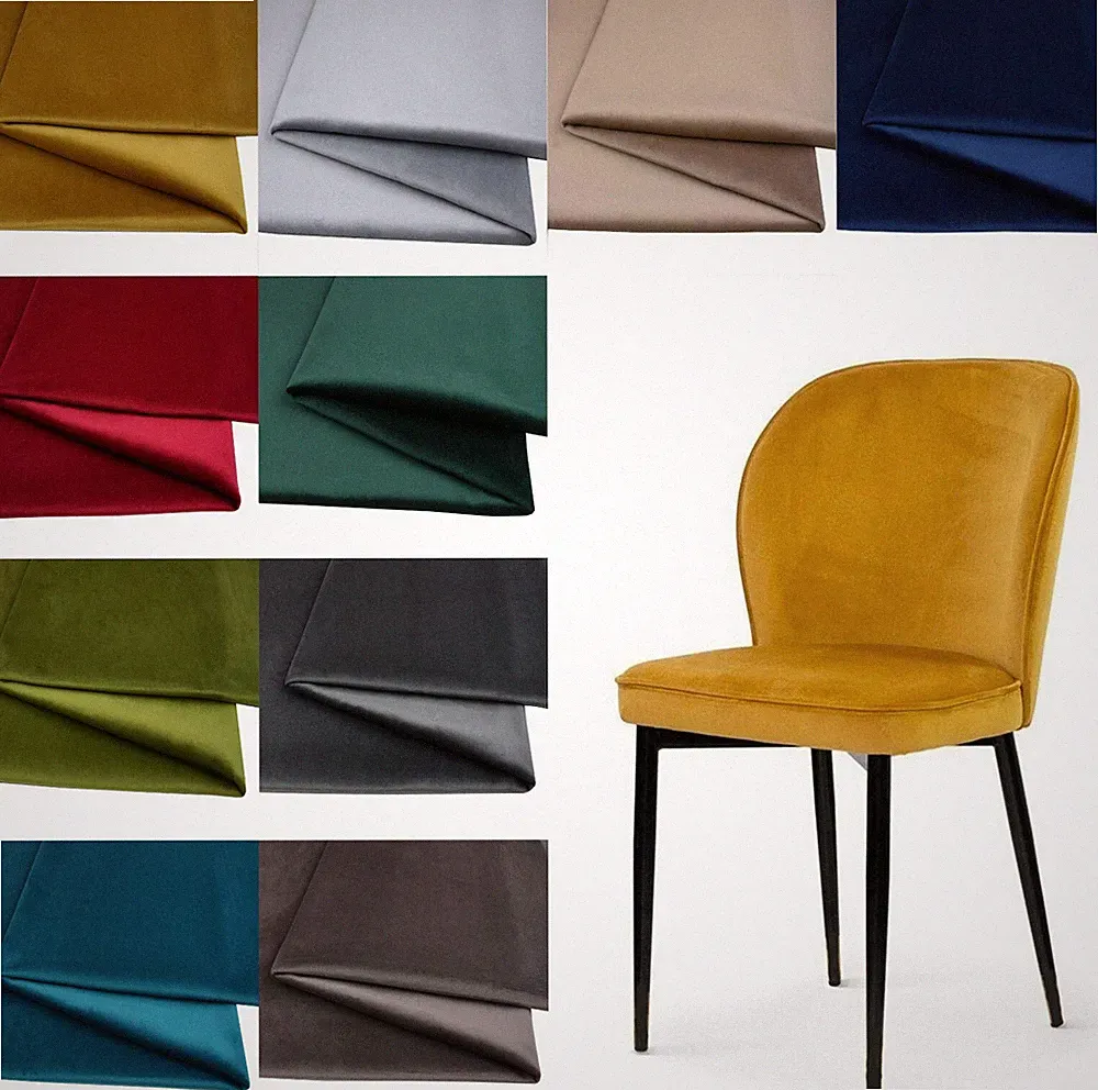 BLUVEL Möbelstoff Velours Velvet Stoff/Wildleder-Look 50x140cm