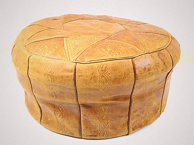 Bodenkissen/ Pouf, Echt Leder, orientalisch. Sitzkissen