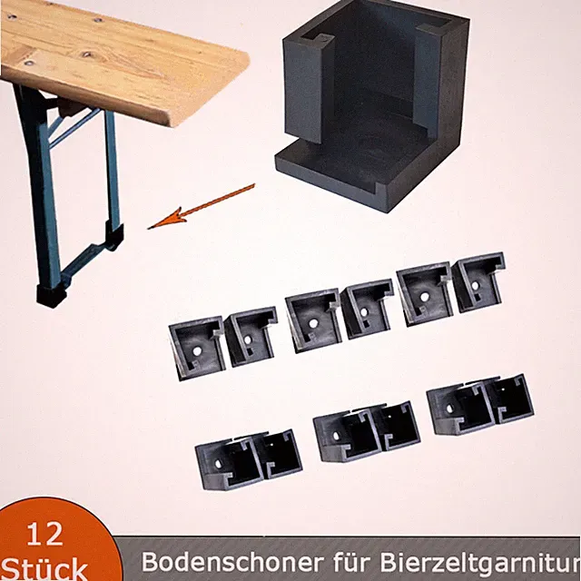 Bodenschoner für Bierzeltgarnitur - Bierbank/Festzeltgarnitur/Boden Schutz 12 St
