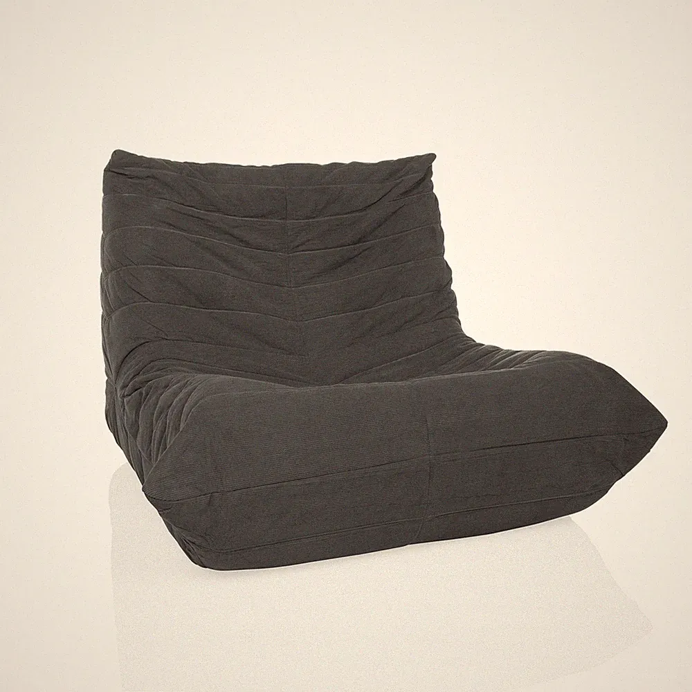 Bodensessel Bodenstuhl Schlafzimmer Wohnzimmer Liegesessel Sitzsack Cord Stoff