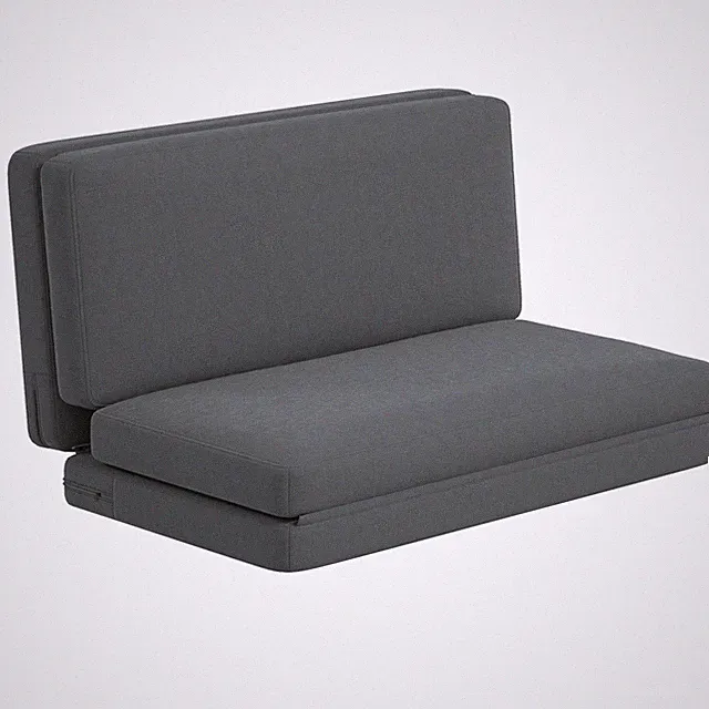 Bodensofa 3-in-1 Klappbar Schlafsofa mit Samtoptik für Schlafzimmer, Wohnzimmer