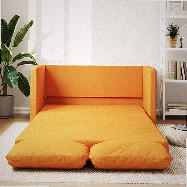 Bodensofa Klappbar Stoff Bodenbett Sofa mit Schlaffunktion Schlafsofa Sofabett