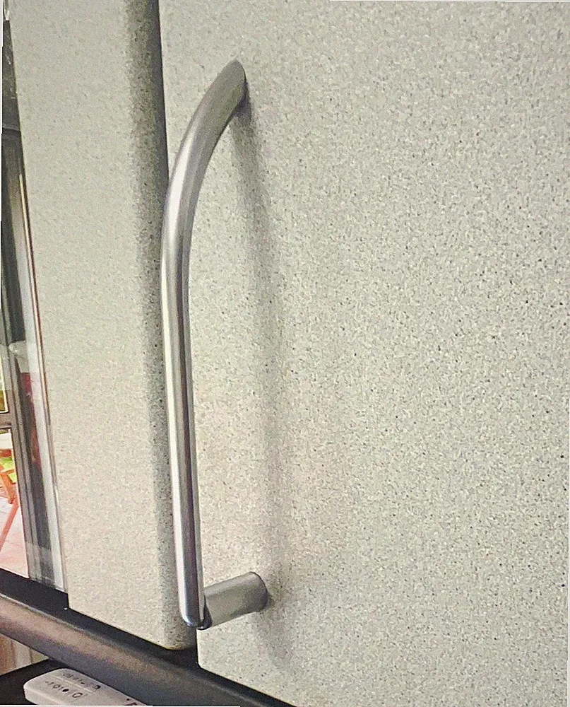 Bogengriff Möbelgriff Metall silber gebürstet für Schranktür/Schublade 20 STK