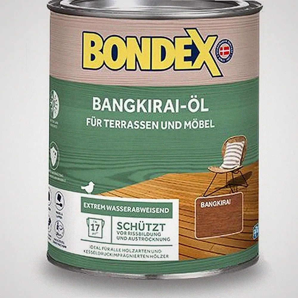 Bondex Bangkirai Öl Holzöl Pflegeöl Holzschutzöl Terrassen Gartenmöbel 2,50L