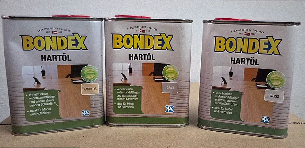 BONDEX Hartöl (750ml) für Holz Möbel Holzdielen Holzschutz [Farbe wählbar]