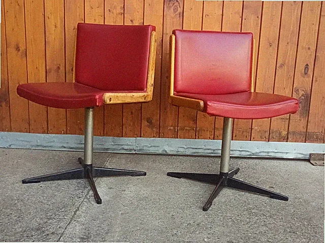 Boomerang Designer Stuhl 60s Vintage Holz 60er Danish Mid Century 1/4