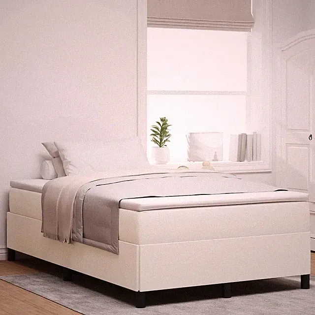 Boxspringbett Cordstoff Plattformbettgestell Modernes Bettdesign vidaXL
