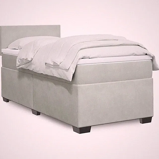 Boxspringbett Einzelbett Bettgestell Singlebett Doppelbett mit Matratze Samt
