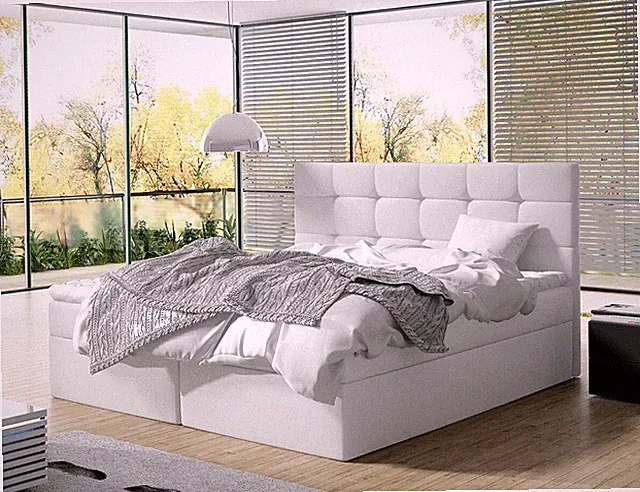 Boxspringbett Luanda Polsterbett Matratze Bettkasten Doppelbett Schlafzimmer M24