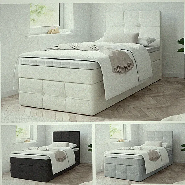 Boxspringbett MERA PREMIUM MINI mit Bettkästen Einzelbett