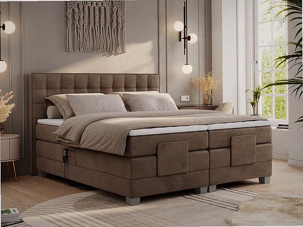 Boxspringbett mit Elektrisch verstellbare, Komplett-Set mit Matratze - ELECTRO