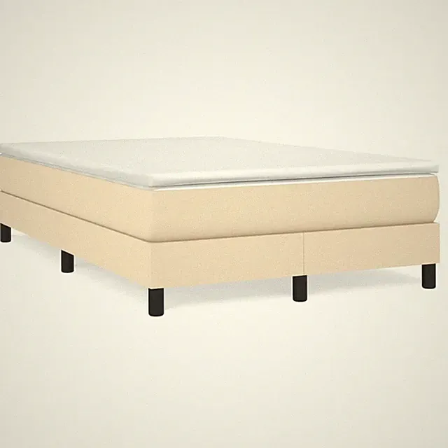 Boxspringbett mit Matratze Bett Bettgestell Polsterbett Lattenrost Stoff vidaXL