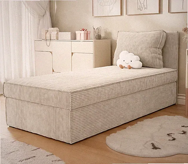 Boxspringbett Noyki für Jugendliche mit Bettkasten 90x200 Funktionsbett M24