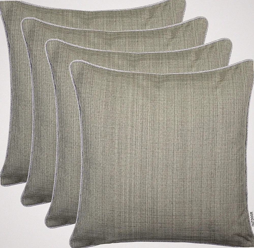 Brandsseller 4er Set Outdoor Kissen 45x45 cm – Wetterfeste Zierkissen mit P