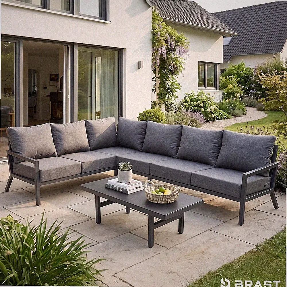 BRAST Gartenlounge-Set Aluminium Adria | viele Varianten | Loungemöbel 1W