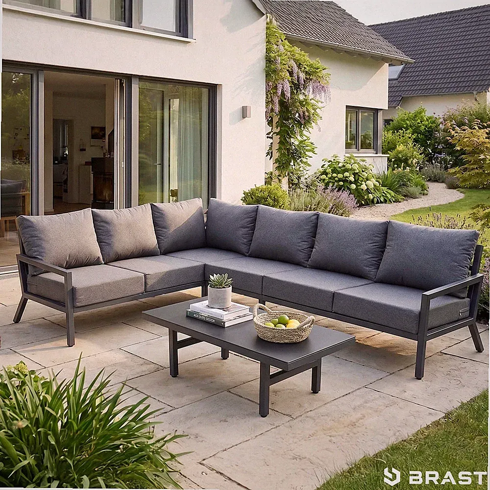 BRAST Gartenlounge-Set Aluminium Adria | viele Varianten | Loungemöbel Essgruppe