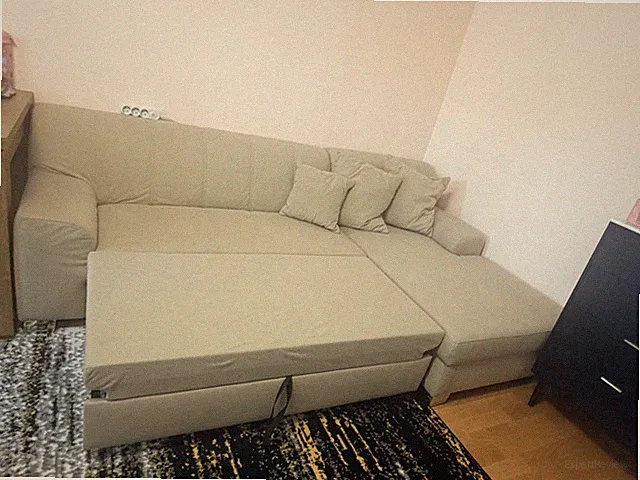Braun Sofa mit Schlaffunktion