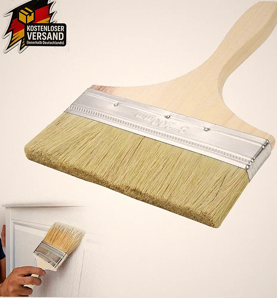 Breitpinsel HolzÖl Lack Lasur Flächenstreicher 200mm für Wand Möbel Dach
