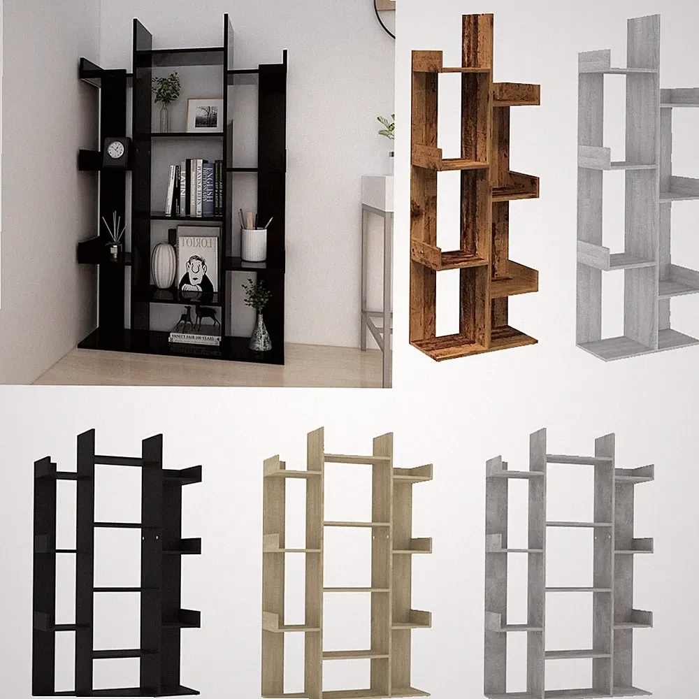 Bücherregal 48/86x25,5x140cm Aktenregal Standregal Regal mehrere Auswahl vidaXL