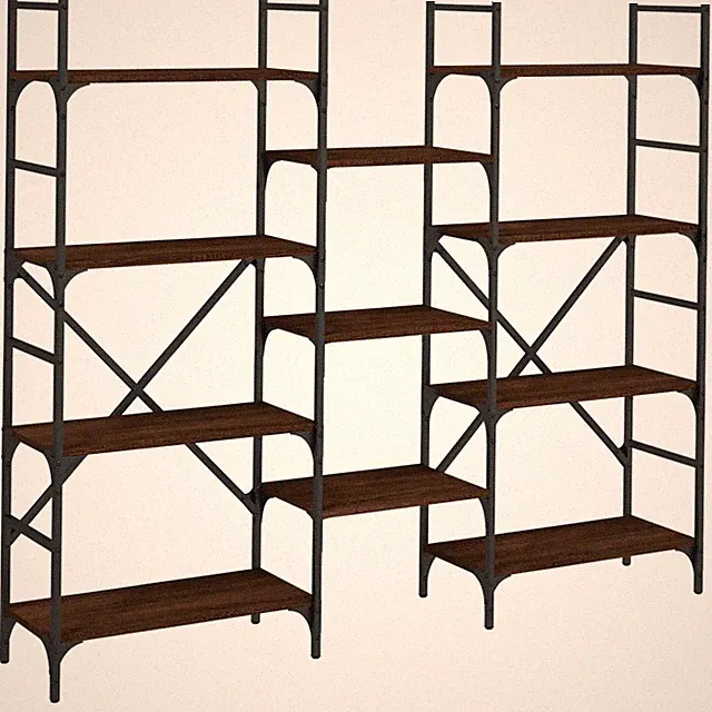 Bücherregal Braun Eichen-Optik 160x28,5x136,5 cm Holzwerkstoff