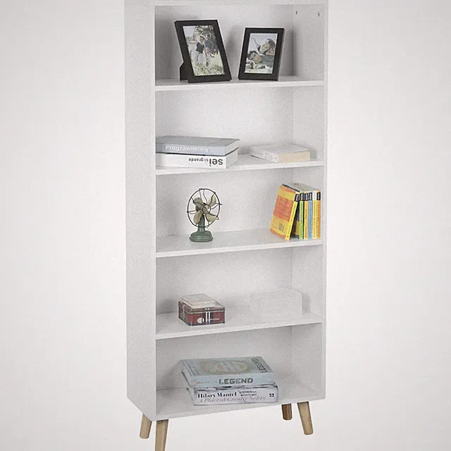 Bücherregal Bücherschrank Büroregal Standregal Lageregal Aufbewahrungregal Weiß