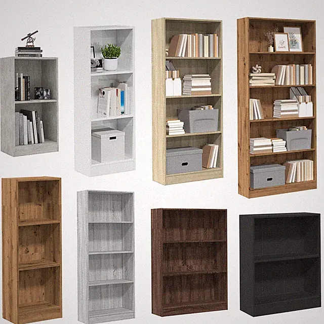 Bücherregal Bücherschrank Standregal Aktenregal Büroregal Holzwerkstoff