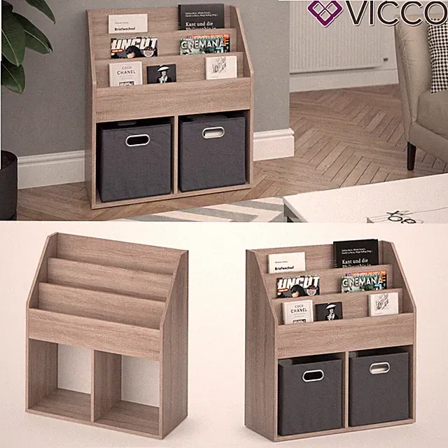 Bücherregal Luigi Ordnerregal Aktenregal Standregal Regal Büro Sonoma Vicco