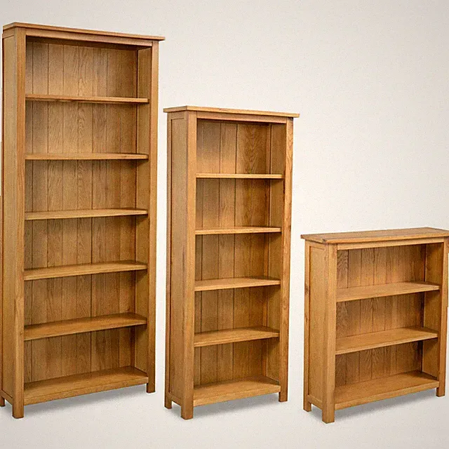 Bücherregal Massiv Holz Eiche Standregal Holzregal Büroregal Bücherschrank Regal
