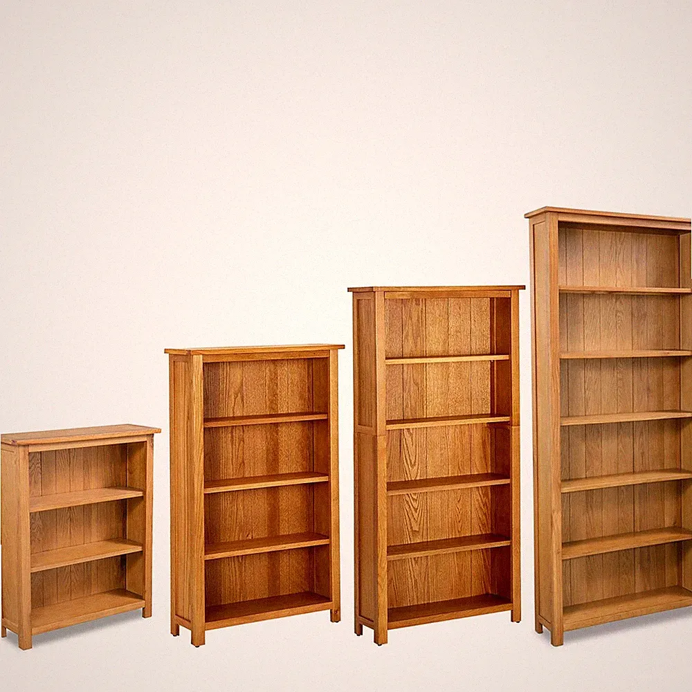 Bücherregal Massivholz Eiche Holzregal Standregal Büroregal Aktenregal Regal