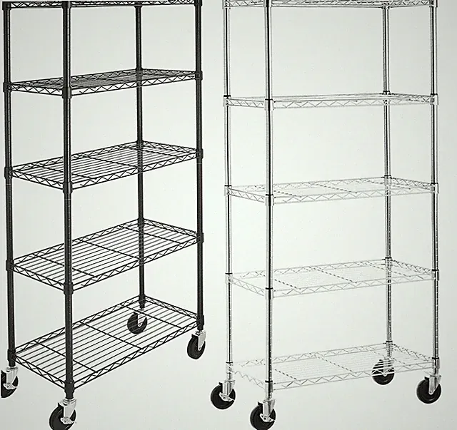 Bücherregal mit 5 Ebenen Edelstahl Lagerregal Rollregal fasst 680 kg