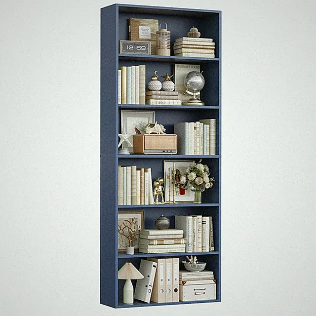 Bücherregal mit 6 Fächern Bücherschrank Aufbewahrungsregal Holz 180x60x23,5 cm