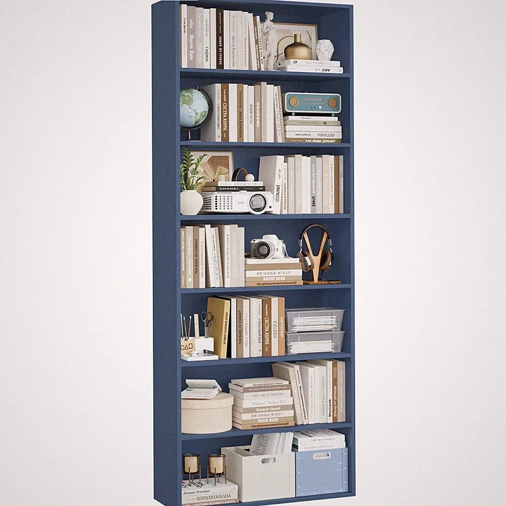 Bücherregal, Regal mit 7 Fächern, Bücherschrank, Standregal, 209,5x60x23,5cm