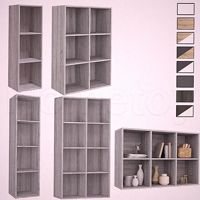 Bücherregal Regal Standregal Wandregal Raumteiler Aufbewahrung Bücherschrank