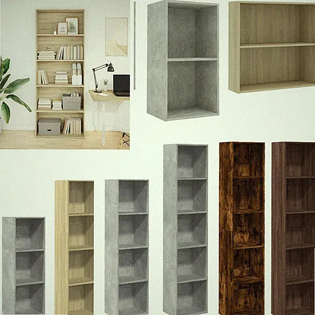 Bücherregal Standregal Hochregal Bücherschrank Wandregal Aktenregal Büroregal