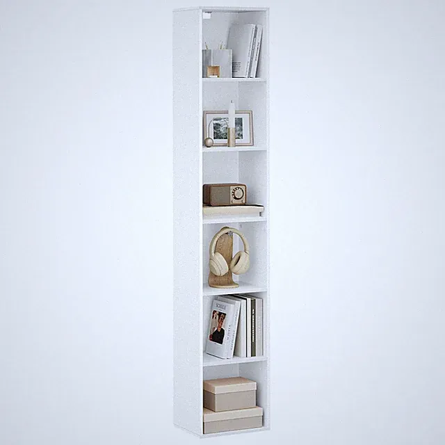 Bücherregal Standregal Raumteiler Aufbewahrungregal MDF 6 Fächer Weiß Aktenregal