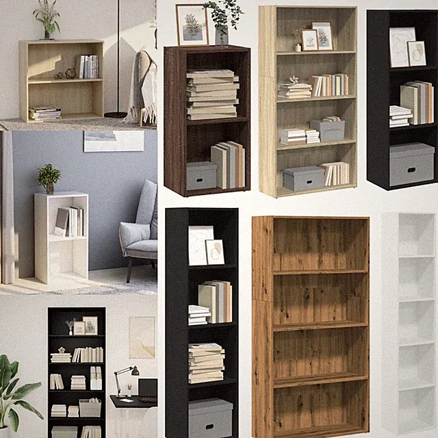 Bücherregal Standregal Raumteiler Aufbewahrungsregal Bücherschrank Holzwerkstoff