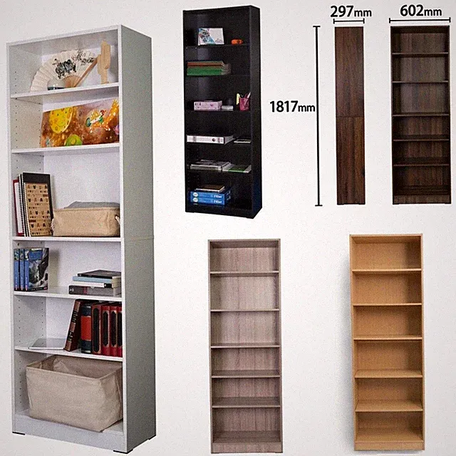 Bücherregale Regal Aufbewahrung 6 Ebenen Hoch Bücherregal Verstellbar Bücherregal Videoanleitung