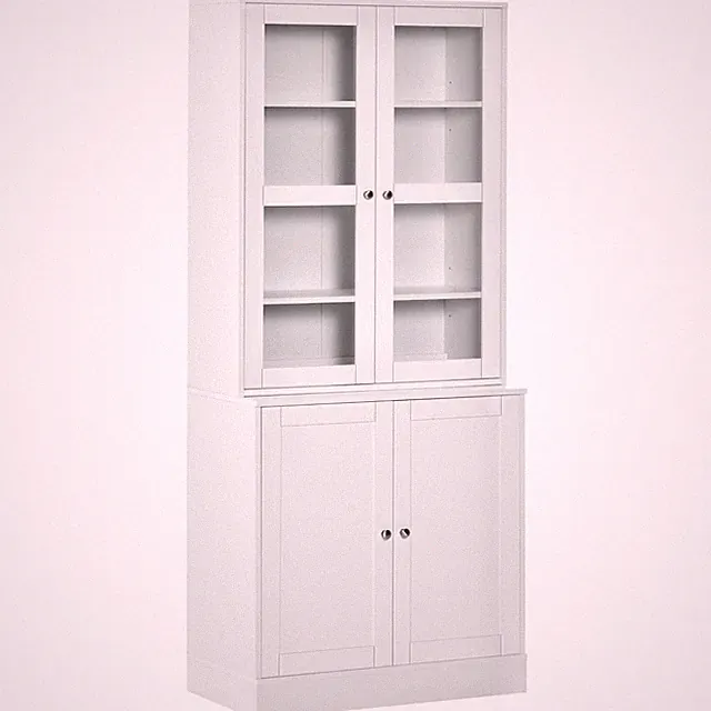 Bücherschrank 178,5 cm Hochschrank Vitrinenschrank mit Glastür 6 Fächern