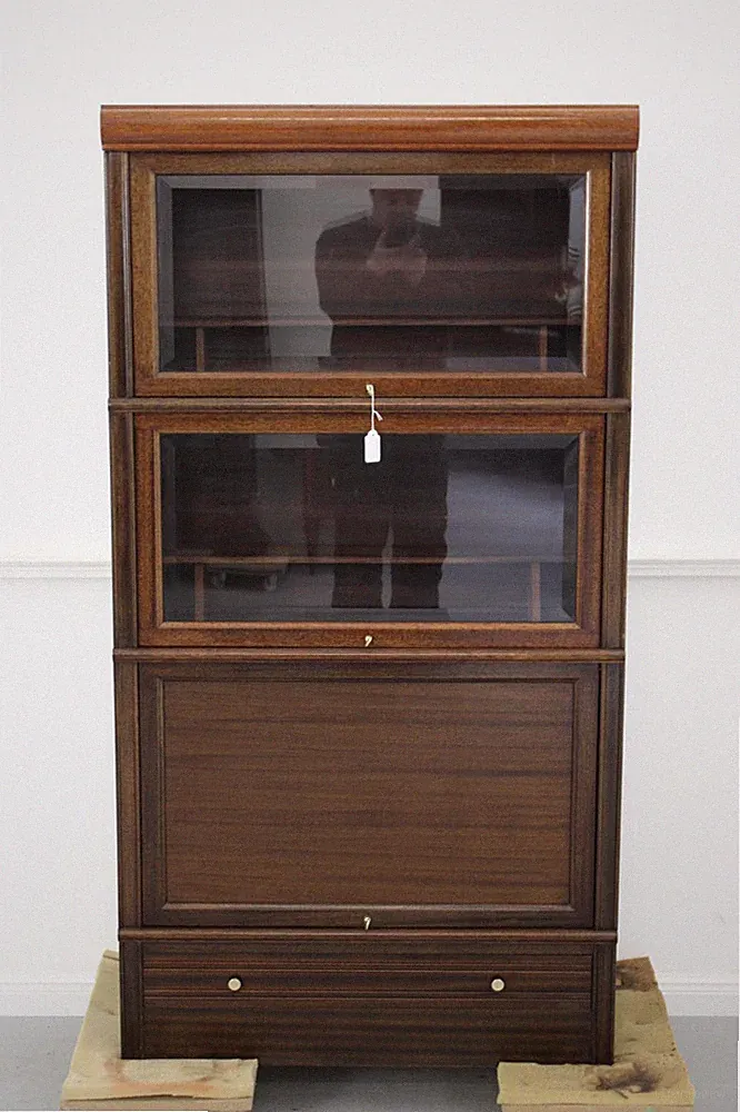 Bücherschrank Art Deco wie Globe Wernike Vitrine um 1930 Antik Mahagoni Sch839
